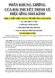 PHẦN KHUNG XƯƠNG  CỦA BÀI THUYẾT TRÌNH VỀ HIỆU ỨNG NHÀ KÍNH