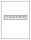 Cọc ép sau cho nhà dân