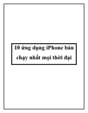 10 ứng dụng iPhone bán chạy nhất mọi thời đại