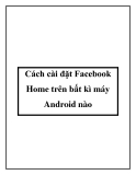 cách cài đặt fac home trên bất kì máy android nào