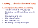 Sinh học đại cương- Chương 1: Tổ chức của cơ thể sống