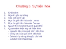 Sinh học đại cương-Chương 5: Sự tiến hóa