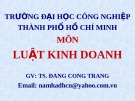 Bài giảng Luật kinh tế