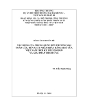 Luận văn: TÁC ĐỘNG CỦA TRUNG QUỐC ĐẾN THƯƠNG MẠI TOÀN CẦU, ĐẾN XUẤT NHẬP KHẨU HÀNG HOÁ CỦA VIỆT NAM THỜI KỲ TỚI NĂM 2020 VÀ GIẢI PHÁP THÍCH ỨNG