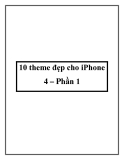 10 theme đẹp cho iPhone 4 – Phần 1