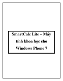 SmartCalc Lite – Máy tính khoa học cho Windows Phone 7