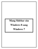 Mang Sidebar của Windows 8 sang Windows 7