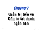 Quản trị tiền mặt