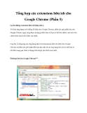 Tổng hợp các extensions hữu ích cho Google Chrome (Phần 5)