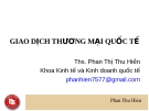 Bài giảng giao dịch thương mại quốc tế