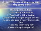 Chuyên chở hàng hóa XNK bằng đường biển