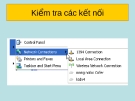 Kiểm tra các kết nối