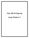 Thay đổi Workgroup trong Windows 7