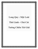 Long Quy : Một Loài Thú Lành - Chủ Cát Tường Chiêu Tài Giải