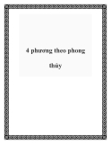 4 phương theo phong thủy