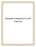 Hướng dẫn sử dụng hàm IF và AND trong Excel