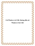 Cài Windows từ USB: Hướng dẫn cài Windows 8 từ USB