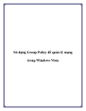 Sử dụng Group Policy để quản lý mạng trong Windows Vista