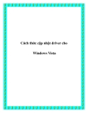 Cách thức cập nhật driver cho Windows Vista