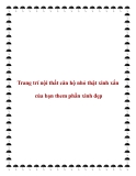 Trang trí nội thất căn hộ nhỏ thật xinh xắn của bạn them phần xinh đẹp