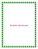 Bài thuốc chữa hôi nách.