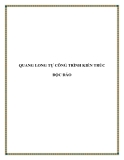 QUANG LONG TỰ CÔNG TRÌNH KIẾN TRÚC ĐỘC ĐÁO