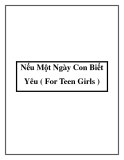 Nếu Một Ngày Con Biết Yêu ( For Teen Girls )