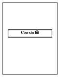 Con xin lỗi
