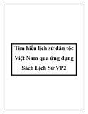 Tìm hiểu lịch sử dân tộc Việt Nam qua ứng dụng Sách Lịch Sử VP2