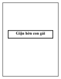 Giận hờn con gái