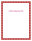 Chữa ho bằng hoa bí đỏ.