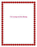 Cải xoong trị tàn nhang.