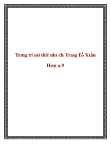 Trang trí nội thất nhà chị Trang Đỗ Xuân Hợp, q.9