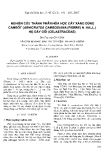 Báo cáo " Nghiên cứu thành phần hóa học cây xàng dùng cambốt (Arnicrate cambodiana (pierre) n.hall.) họ dây gối (Celastraceae)."