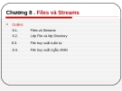 Chương 8: Files và Streams