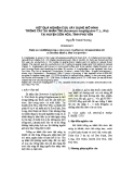 Kết quả nghiên cứu xây dựng mô hình trồng cây sa nhân tím (Amomum longiligulare T. L. Wu) tại huyện Sơn Hòa, tỉnh Phú Yên