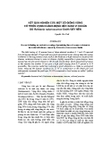 Kết quả nghiên cứu một số giống vừng có triển vọng kháng bệnh héo xanh vi khuẩn do Ralstonia solannacerum Smith gây nên