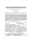 Đánh giá và tuyển chọn một số giống hoa cúc chùm mới nhập nội có triển vọng trồng ở vùng Hà Nội