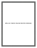 HÒA SẮC TRONG TRANH TRƯƠNG MINH DỰ