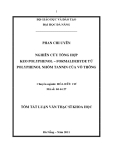 Luận văn:Nghiên cứu tổng hợp keo polyphenol - formaldehyde từ polyphenol nhóm tannin của vỏ thông