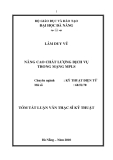 Luận văn thạc sĩ kỹ thuật: Nâng cao chất lượng dịch vụ trong mạng MPLS