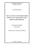 Luận văn:Nâng cao chất lượng bộ điều khiển PID bền vững cho hệ thống điều khiển ổn định nhiệt độ