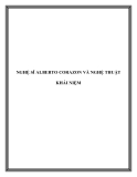 NGHỆ SĨ ALBERTO CORAZON VÀ NGHỆ THUẬT KHÁI NIỆM