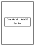 Cám Ơn Vì ... Anh Đã Đợi Em