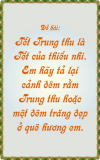 Tết trung thu là tết của thiếu nhi, em hãy tả lại cảnh đêm trăng rằm trung thu hoặc một đêm trăng đẹp ở quê hương em