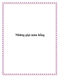 Những giọt máu hồng