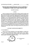 Báo cáo "Thiết kế vectơ mang gen độc tố của Salmonella typhimurium LT2 biểu hiện trong tế bào E. Coli "