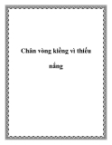 Chân vòng kiềng vì thiếu nắng