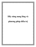 Dầy sừng nang lông và phương pháp điều trị