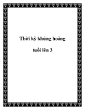 Thời kỳ khủng hoảng tuổi lên 3